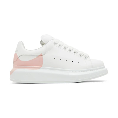 (W) Alexander McQueen Oversized Sneaker 'Drop Heel Counter Print - White Rose'