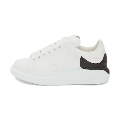 (W) Alexander McQueen Oversized Sneaker 'Drop Heel Counter Print - White Black'