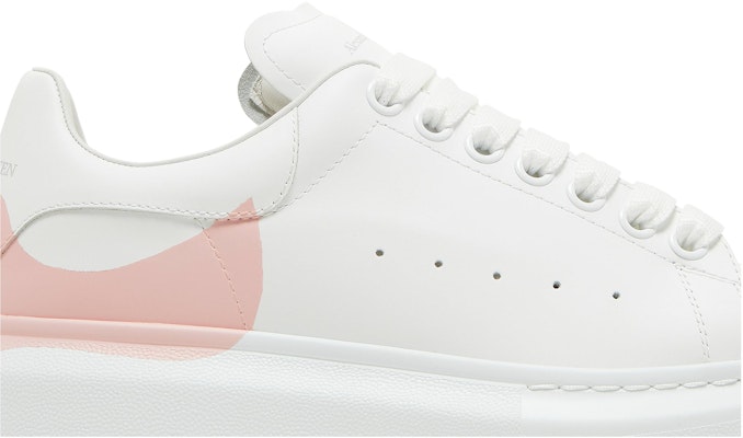 (W) Alexander McQueen Sepatu Oversized 'Drop Heel Counter Print - Mawar Putih' 650789-WHZ4U-9648 Order (W) Alexander McQueen Sepatu Oversized 'Drop Heel Counter Print - Mawar Putih' 650789-WHZ4U-9648