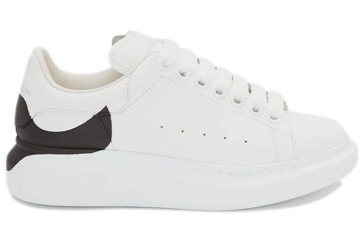 Order (W) Alexander McQueen Zapatilla Oversized 'Drop Heel Counter Print - Blanco Negro' 650789-WHZ4U-9061