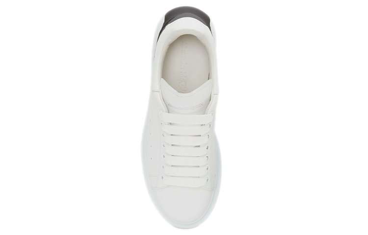 Purchase (W) Alexander McQueen Zapatilla Oversized 'Drop Heel Counter Print - Blanco Negro' 650789-WHZ4U-9061