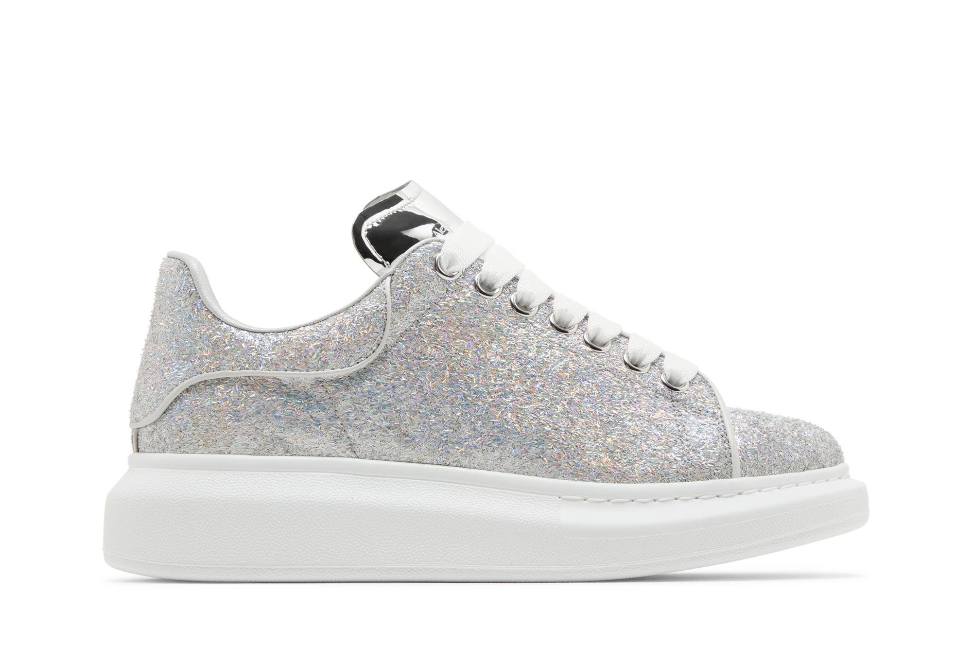 (Women) Alexander McQueen Oversized Sneaker 'Glitter Tinsel' 742664W4W718699