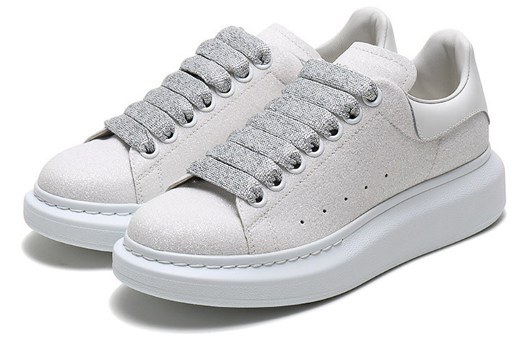 (W) Alexander McQueen Oversized Sneaker 'Glitter - Cream' 圖 3