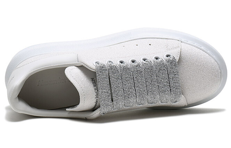 (W) Alexander McQueen Oversized Sneaker 'Glitter - Cream' 圖 4
