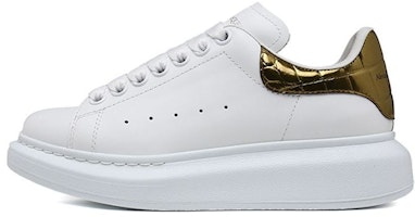 (Women) Alexander McQueen Oversized Sneaker 'Gold Crocodile' 553770-WHYBQ-9075 (Women) Alexander McQueen Oversized Sneaker 'Gold Crocodile' 553770-WHYBQ-9075