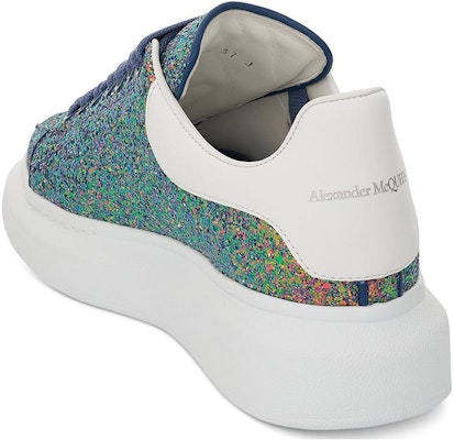 (W) Alexander McQueen Oversized Sneaker 'Kelabu Petrol' 558944-W4MC2-3138 Shop (W) Alexander McQueen Oversized Sneaker 'Kelabu Petrol' 558944-W4MC2-3138