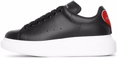 (Women) Alexander McQueen Oversized Sneaker 'Heart - Black Red' 641859-WHZ4E-1066 (Women) Alexander McQueen Oversized Sneaker 'Heart - Black Red' 641859-WHZ4E-1066