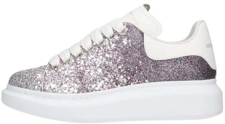 (Women) Alexander McQueen Oversized Sneaker 'Magenta White Glitter' 621062-WHVK1-6254 Buy (Women) Alexander McQueen Oversized Sneaker 'Magenta White Glitter' 621062-WHVK1-6254
