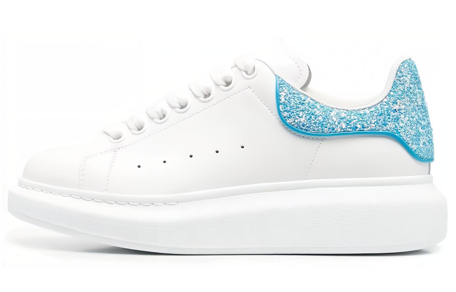Buy (W) Alexander McQueen Zapatillas Oversized 'New Cerulean Blue Glitter' 558945-WIBNE-9761