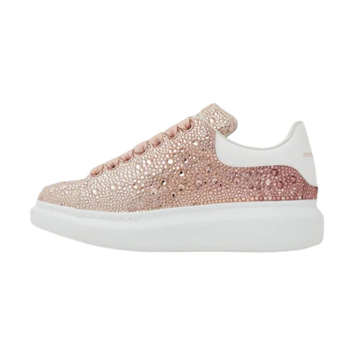 (W) Alexander McQueen Oversized Sneaker 'Pink and White Diamonds'