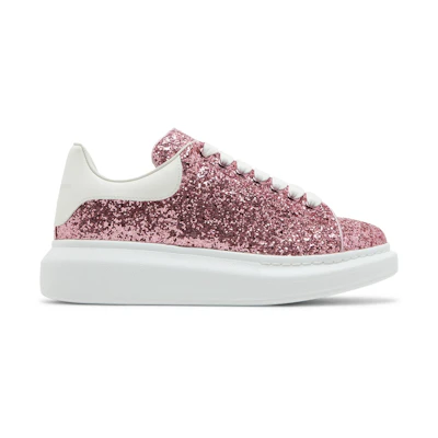 (W) Alexander McQueen Oversized Sneaker 'Pink White Glitter'