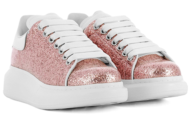 (W) Alexander McQueen Oversized Sneaker 'Pink Glitter' 圖 3