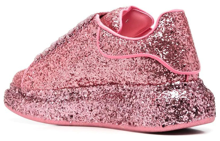 Lookbook (W) Alexander McQueen Kasut Bertapak Besar 'Pink Glitter' 708072-W4PZ2-5496