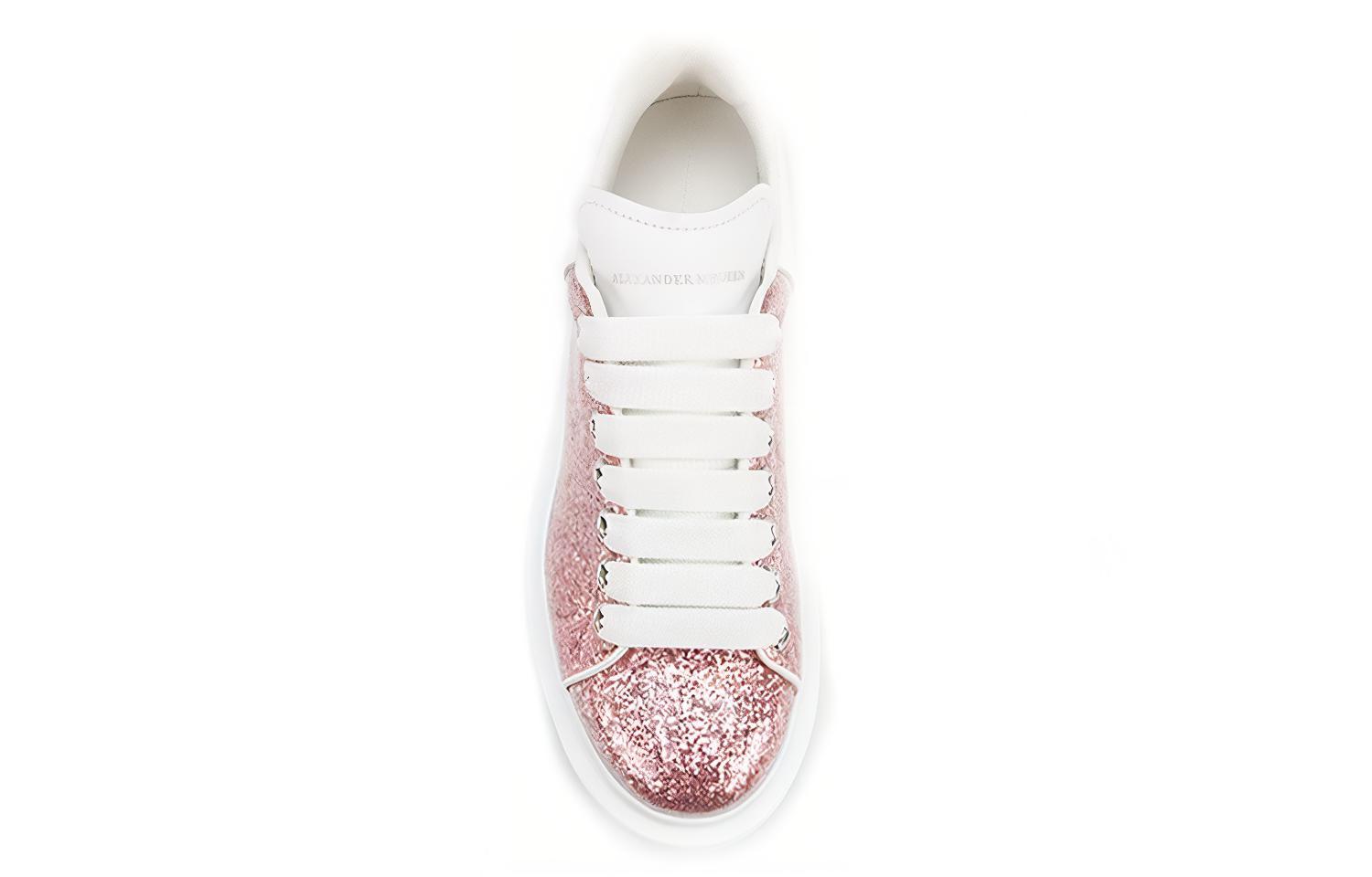 (W) Alexander McQueen Oversized Sneaker 'Pink Glitter' 圖 4