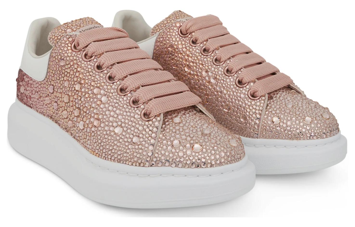 (W) Alexander McQueen Oversized Sneaker 'Pink and White Diamonds' 圖 4