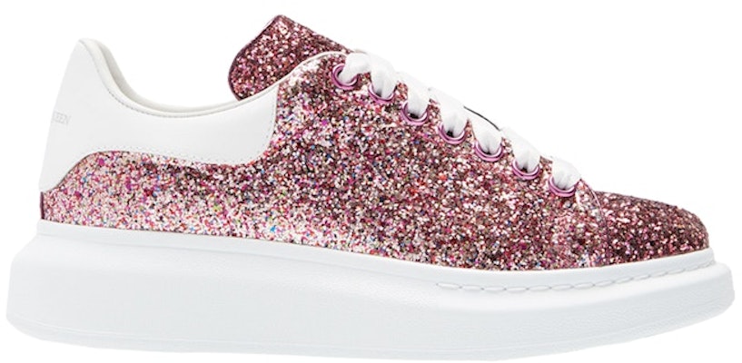 (W) Alexander McQueen Oversized Sneaker 'Rose Glitter' Wanita 558944-W4EY8-5371 Buy (W) Alexander McQueen Oversized Sneaker 'Rose Glitter' Wanita 558944-W4EY8-5371