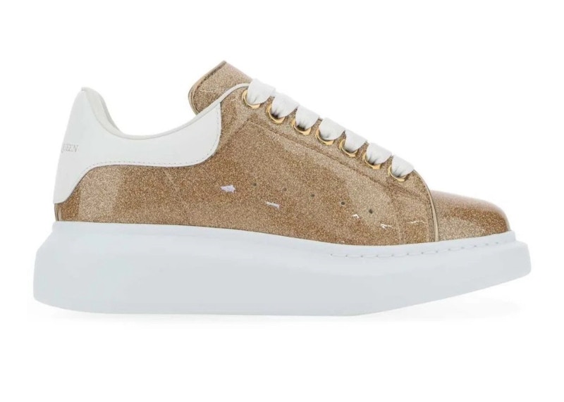 (W) Alexander McQueen Oversized Sneaker 'Rose Gold Glitter'