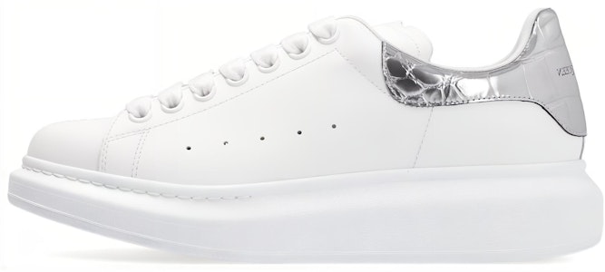 (W) Alexander McQueen Oversized Sneaker 'Silver Crocodile' - Kasut Gergasi Perak Buaya 553770WHYBQ9071 Buy (W) Alexander McQueen Oversized Sneaker 'Silver Crocodile' - Kasut Gergasi Perak Buaya 553770WHYBQ9071