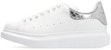 (W) Alexander McQueen Oversized Sneaker 'Silver Crocodile' - Kasut Gergasi Perak Buaya 553770WHYBQ9071