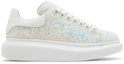 Buy (W) 알렉산더 맥퀸 오버사이즈 실버 글리터 스니커즈 558944-W4SA1-8316