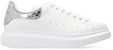 (W) Alexander McQueen Oversized Sneaker 'Silver Crocodile' - Kasut Gergasi Perak Buaya 553770WHYBQ9071