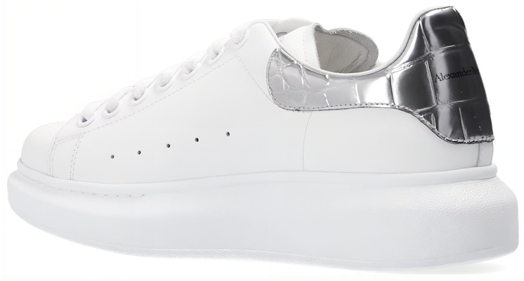 (W) Alexander McQueen Sneaker Oversized 'Silver Crocodile' 553770WHYBQ9071 Lookbook (W) Alexander McQueen Sneaker Oversized 'Silver Crocodile' 553770WHYBQ9071