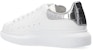 (W) Alexander McQueen Oversized Sneaker 'Silver Crocodile' - Kasut Gergasi Perak Buaya 553770WHYBQ9071
