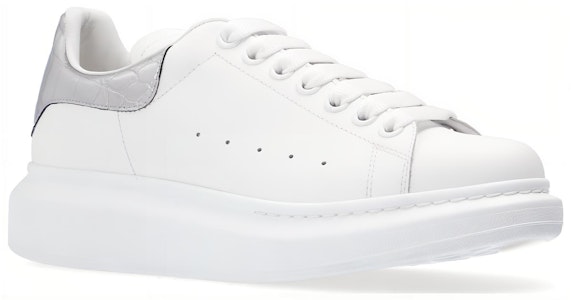 (W) Alexander McQueen Oversized Sneaker 'Silver Crocodile' - Kasut Gergasi Perak Buaya 553770WHYBQ9071 Shop (W) Alexander McQueen Oversized Sneaker 'Silver Crocodile' - Kasut Gergasi Perak Buaya 553770WHYBQ9071