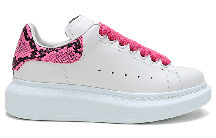 Order （女款）Alexander McQueen 大號運動鞋 '蛇紋-白粉色' 553770-WHX9M-9924
