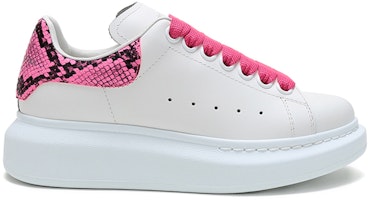 (女款)Alexander McQueen 大號運動鞋 '蛇紋-白粉色' 553770-WHX9M-9924 Order (女款)Alexander McQueen 大號運動鞋 '蛇紋-白粉色' 553770-WHX9M-9924