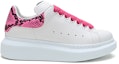 Order (女款)Alexander McQueen 大號運動鞋 '蛇紋-白粉色' 553770-WHX9M-9924