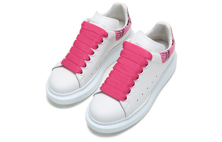 Lookbook （女款）Alexander McQueen 大號運動鞋 '蛇紋-白粉色' 553770-WHX9M-9924