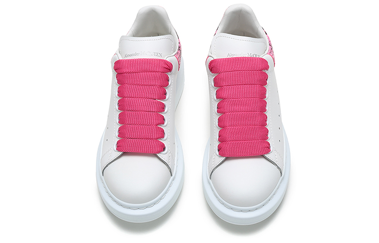 Shop （女款）Alexander McQueen 大號運動鞋 '蛇紋-白粉色' 553770-WHX9M-9924