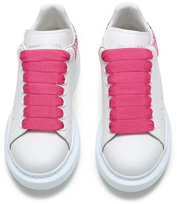 (W) 알렉산더 맥퀸 오버사이즈 스니커즈 '뱀피 프린트 - 화이트 핑크' 553770-WHX9M-9924 Shop (W) 알렉산더 맥퀸 오버사이즈 스니커즈 '뱀피 프린트 - 화이트 핑크' 553770-WHX9M-9924