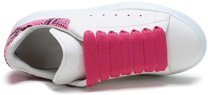 (W) 알렉산더 맥퀸 오버사이즈 스니커즈 '뱀피 프린트 - 화이트 핑크' 553770-WHX9M-9924 Purchase (W) 알렉산더 맥퀸 오버사이즈 스니커즈 '뱀피 프린트 - 화이트 핑크' 553770-WHX9M-9924