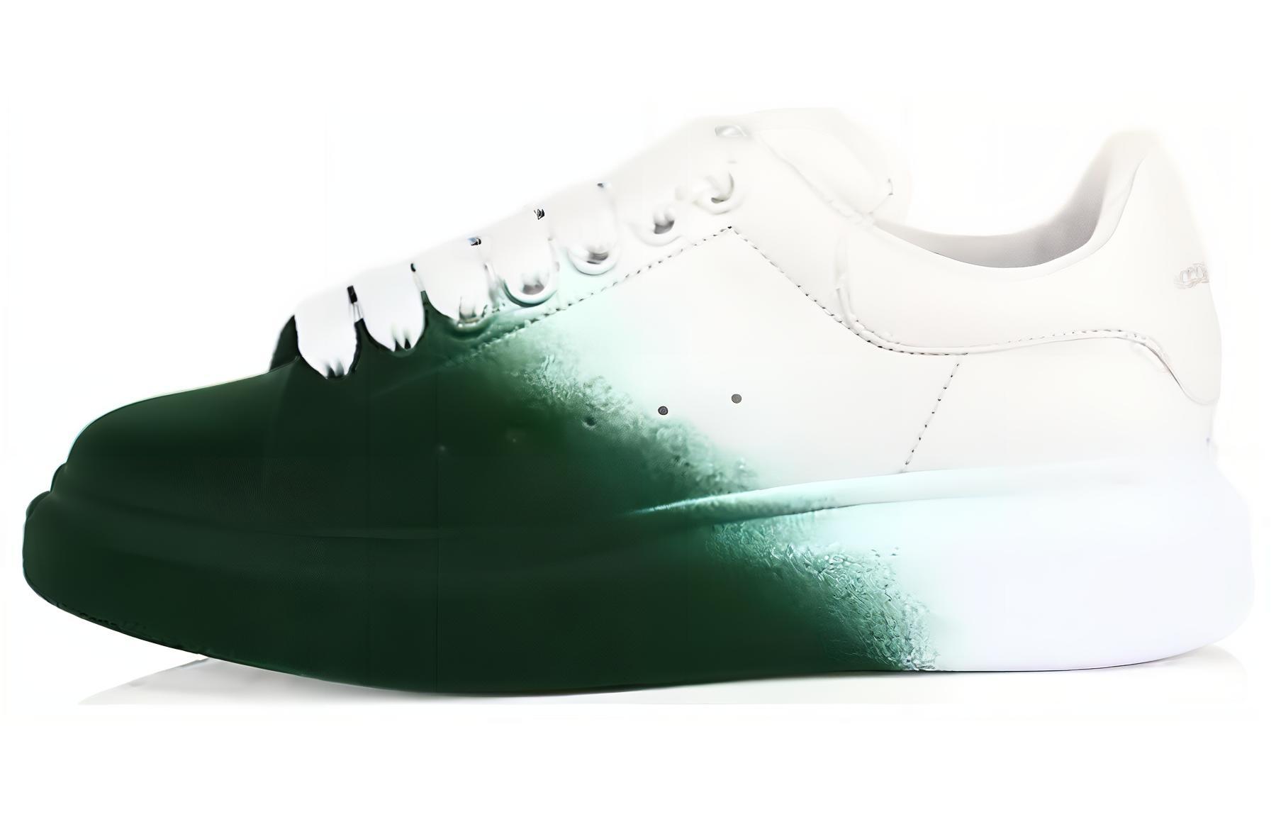(Women) Alexander McQueen Oversized Sneaker 'Sprayed Ombre - Forest Green' 586388-WHWM2-9706