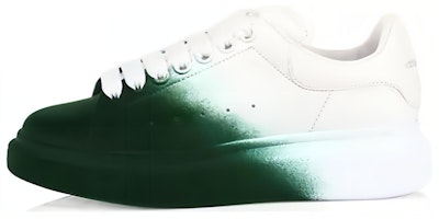 (Women) Alexander McQueen Oversized Sneaker 'Sprayed Ombre - Forest Green' 586388-WHWM2-9706 (Women) Alexander McQueen Oversized Sneaker 'Sprayed Ombre - Forest Green' 586388-WHWM2-9706