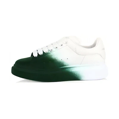(W) Alexander McQueen Oversized Sneaker 'Sprayed Ombre - Forest Green'