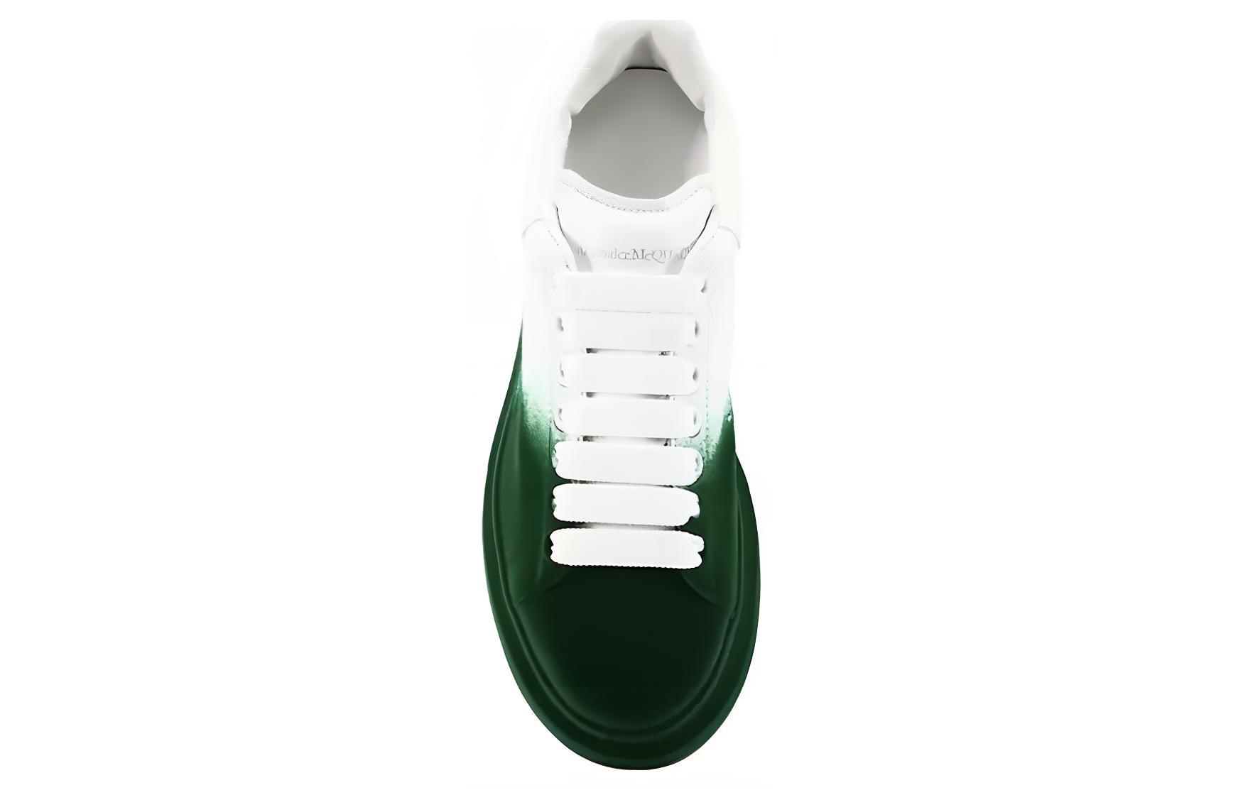 Purchase (W) Alexander McQueen Oversized Sneaker 'Sprayed Ombre - Hijau Hutan' 586388-WHWM2-9706