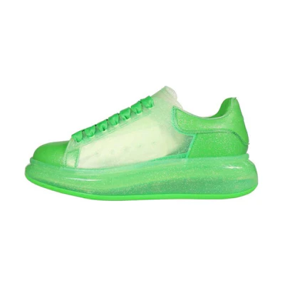 (W) Alexander McQueen Oversized Sneaker 'Transparent - Acid Green'