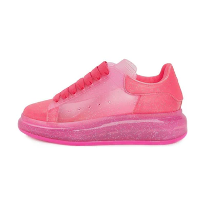 (W) Alexander McQueen Oversized Sneaker 'Transparent - Bright Pink'