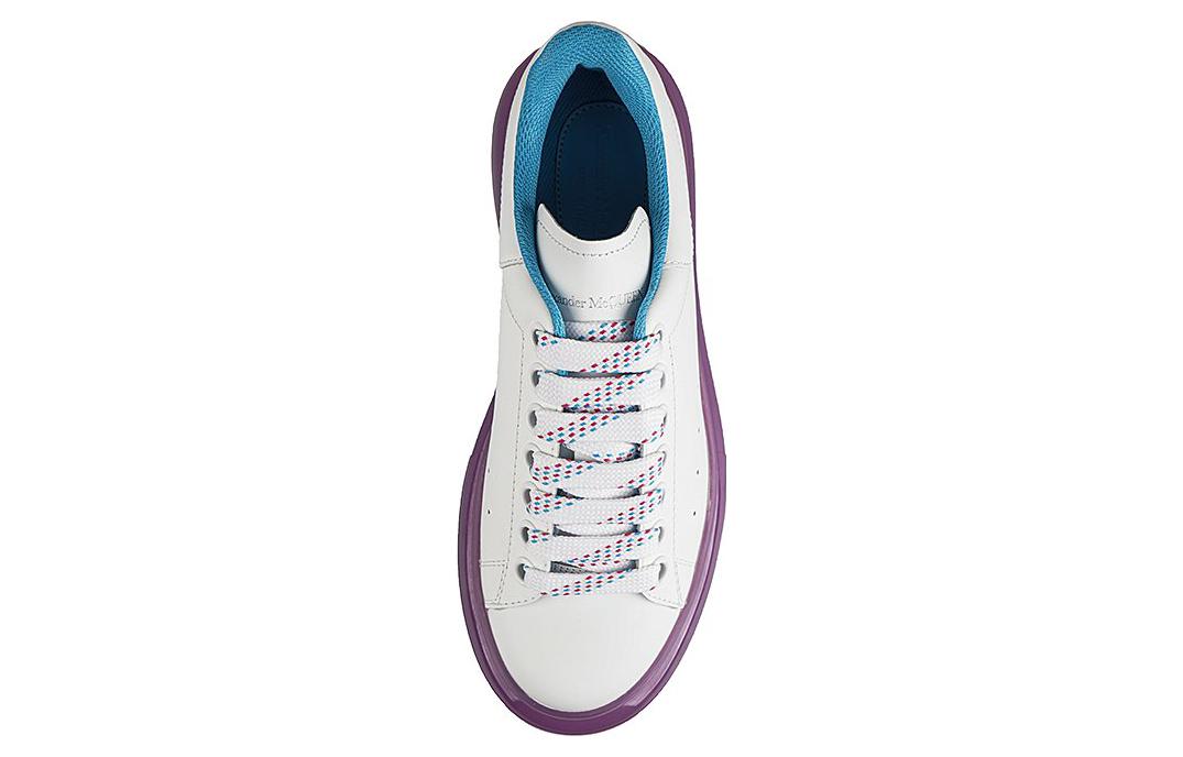 (W) Alexander McQueen Oversized Sneaker 'Transparent Sole - White Purple' 圖 3