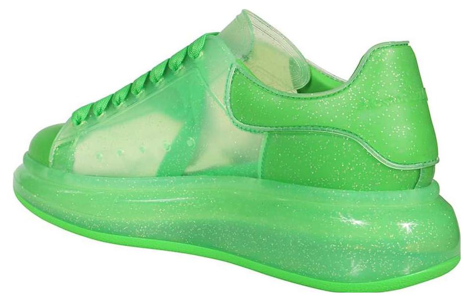 Shop (W) アレキサンダー・マックイーン オーバーサイズスニーカー 透明アシッドグリーン 718267-W4V21-3185