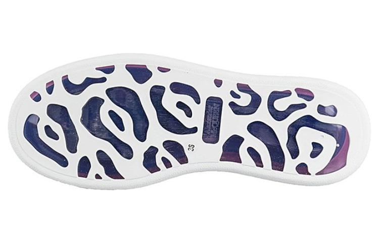 (W) Alexander McQueen Oversized Sneaker 'Transparent Sole - White Purple' 圖 5