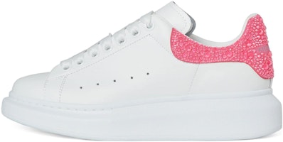 (Women) Alexander McQueen Oversized Sneaker 'White Halo Pink Crystal' 718243-WICY9-8844 (Women) Alexander McQueen Oversized Sneaker 'White Halo Pink Crystal' 718243-WICY9-8844