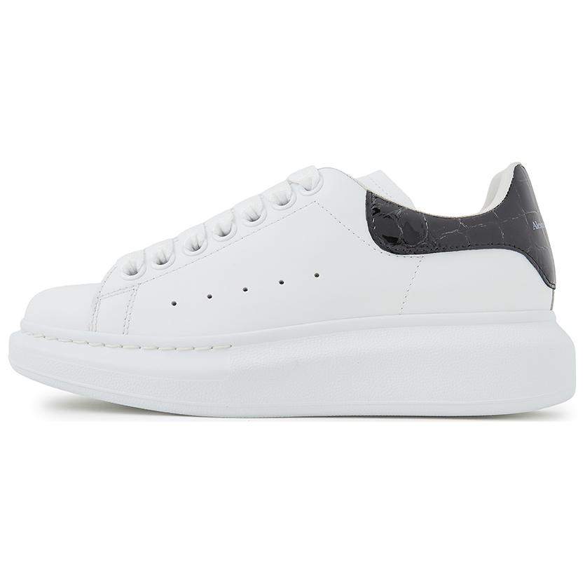 (Women) Alexander McQueen Oversized Sneaker 'White Black'  553770 WHXMY 9061