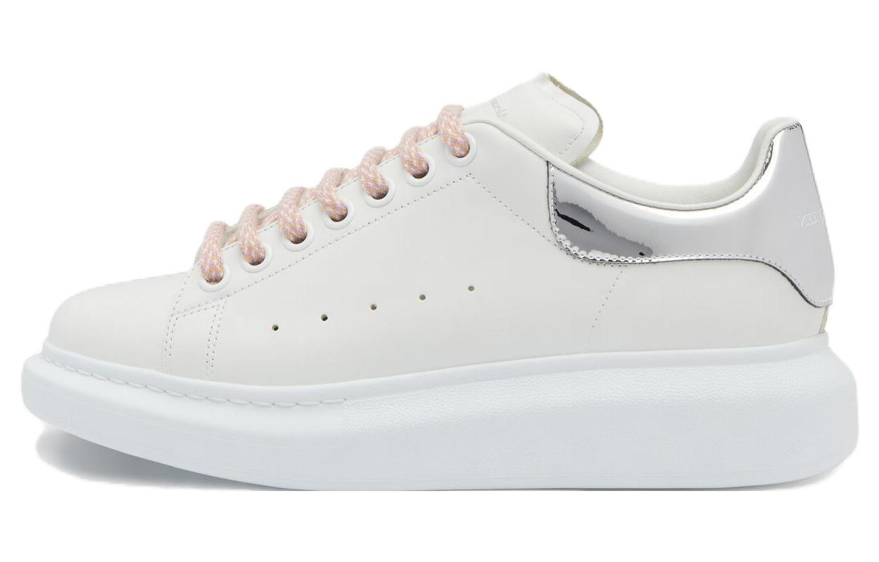 Buy (W) 알렉산더 맥퀸 오버사이즈 스니커즈 '화이트 실버 핑크' 718232-WIEE4-9071