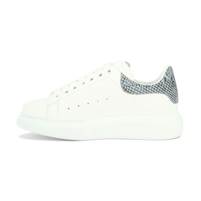 (W) Alexander McQueen Oversized Sneaker 'White Ice Snake Print'