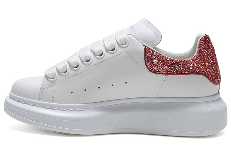 Buy (W) 亚历山大·麦昆 白色珊瑚闪光厚底运动鞋 558945-WHTQI-9097