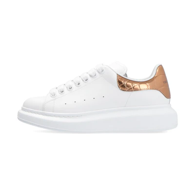 (W) Alexander McQueen Oversized Sneaker 'White Bronze Gold'